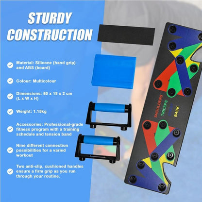 PowerPress™ 9-in-1 Push-Up Board