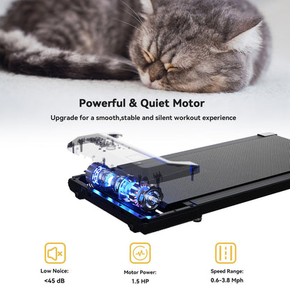 StrideFlex™ Smart LCD Walking Pad Treadmill