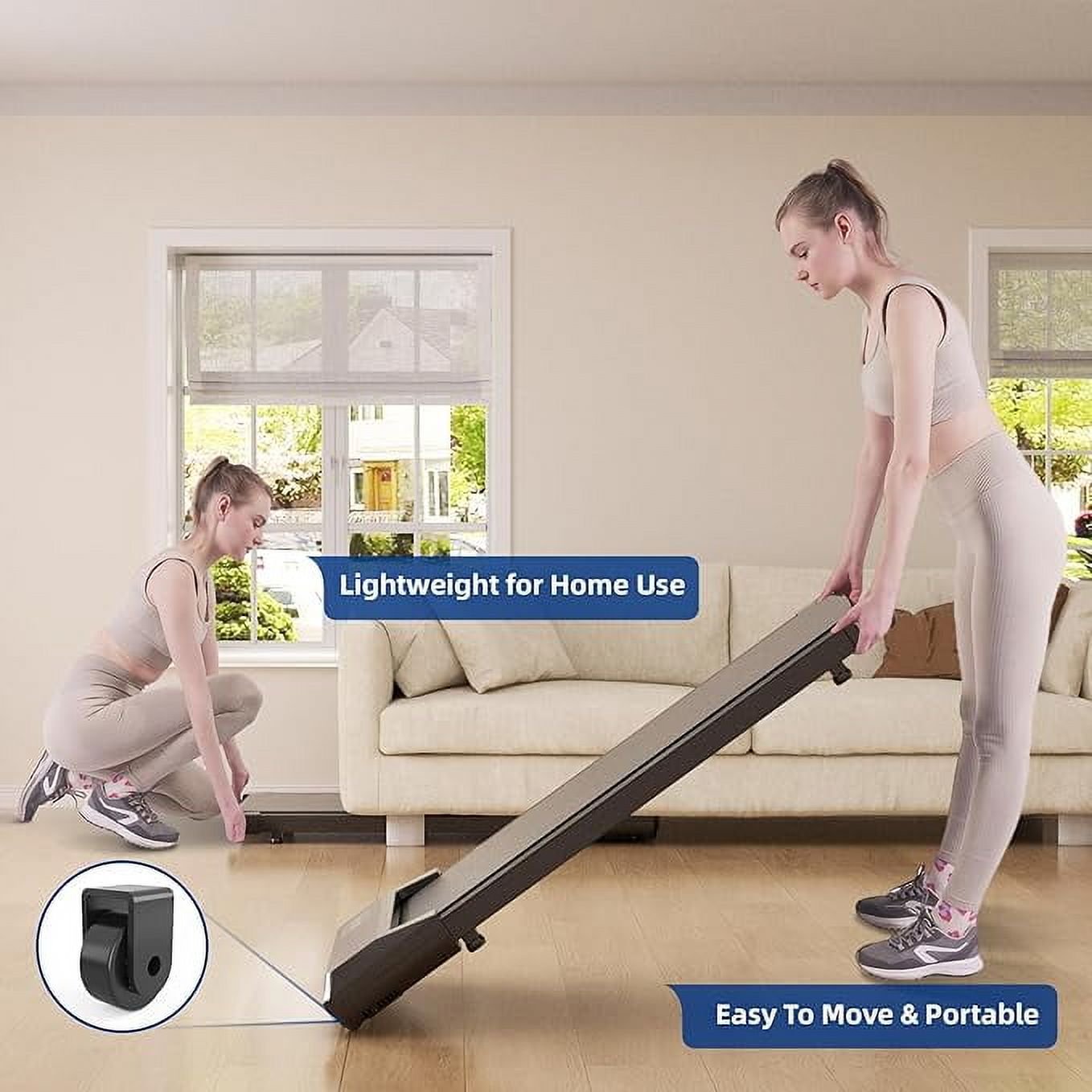 StrideFlex™ Smart LCD Walking Pad Treadmill