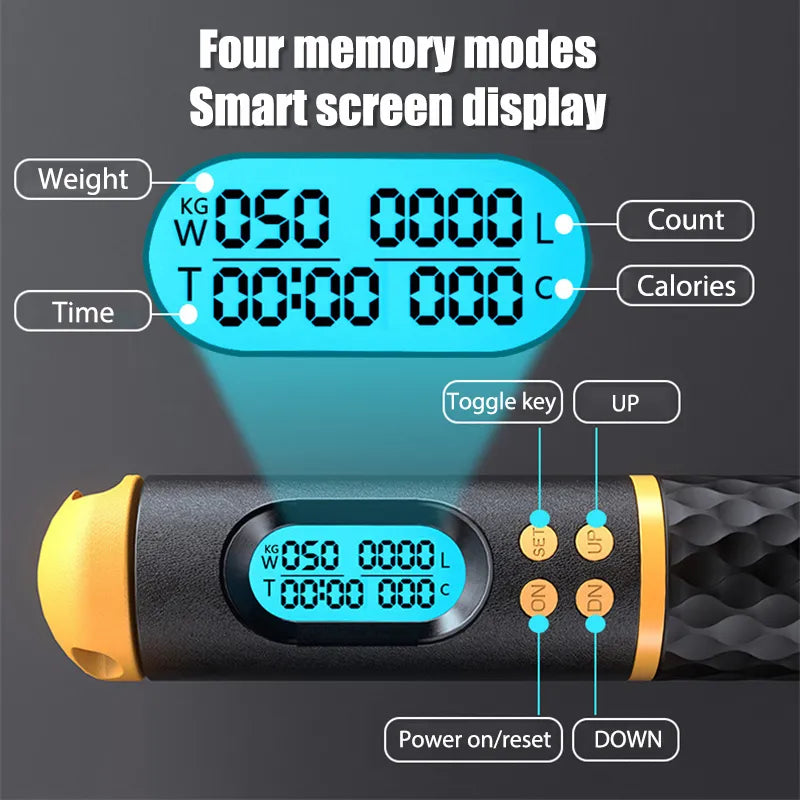 JumpFit™ Cordless Digital Jump Rope