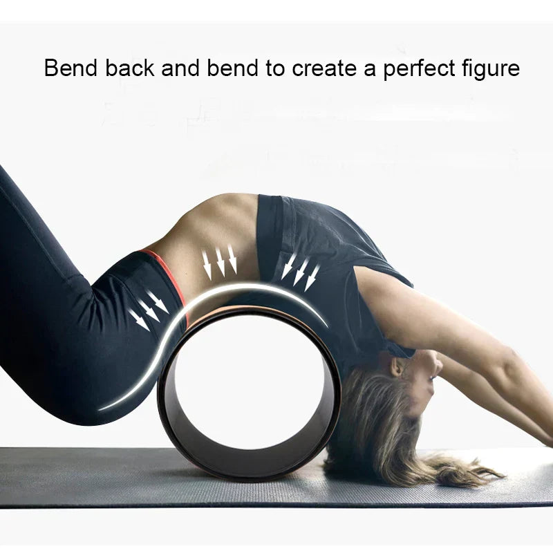 WoodFlow™ Anti-Slip Wooden Yoga Wheel