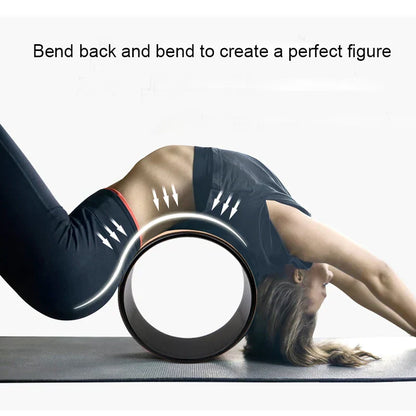 WoodFlow™ Anti-Slip Wooden Yoga Wheel