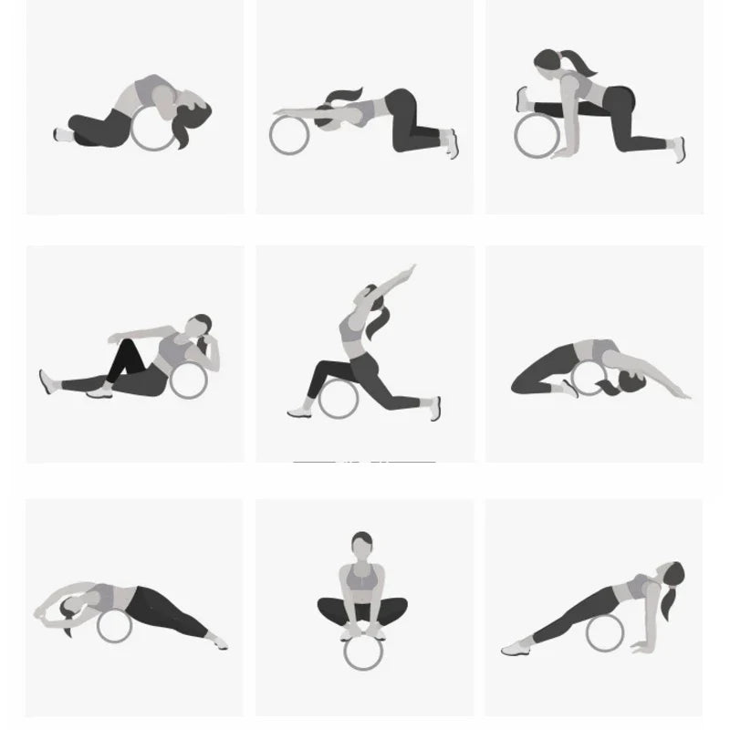 WoodFlow™ Anti-Slip Wooden Yoga Wheel