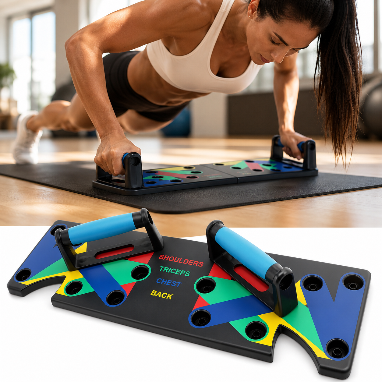 PowerPress™ 9-in-1 Push-Up Board