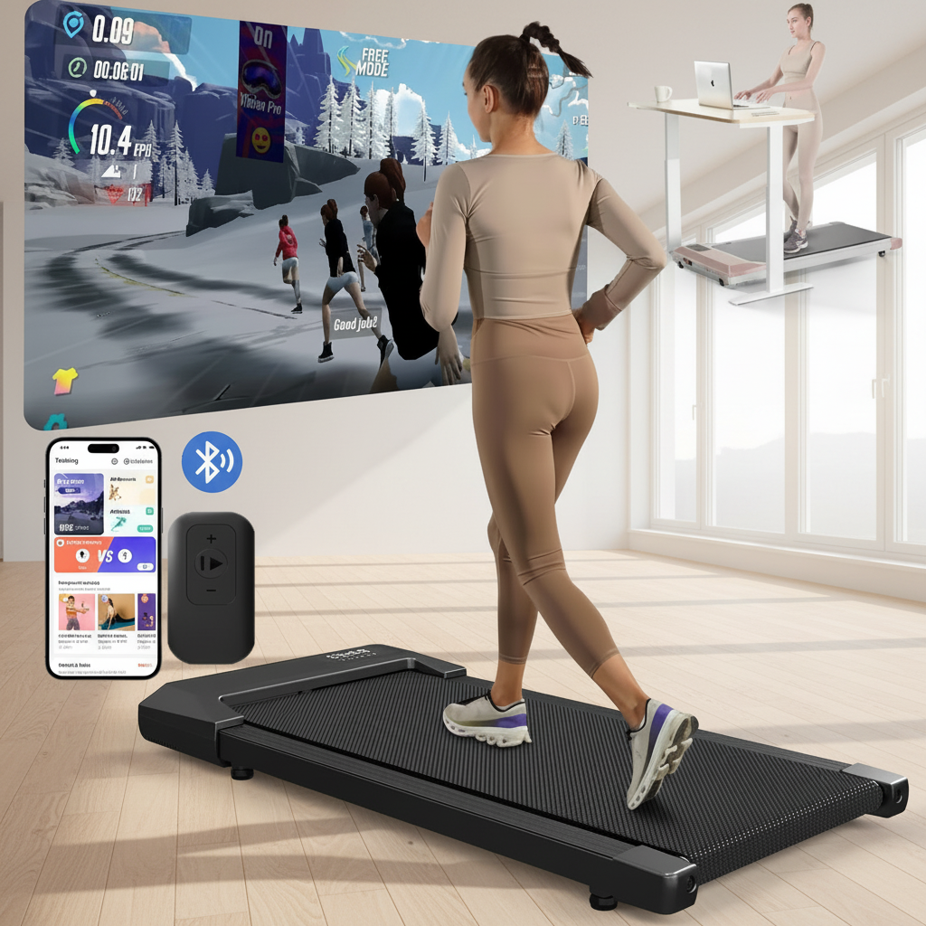 Smart LCD Walking Pad Treadmill