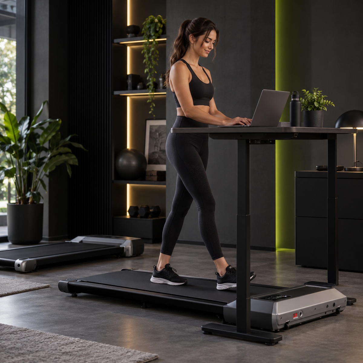 StrideFlex™ Smart LED Walking Pad Treadmill