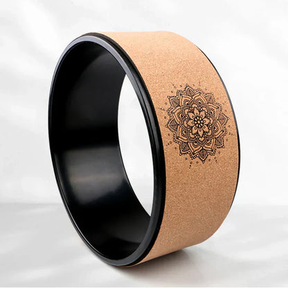 WoodFlow™ Anti-Slip Wooden Yoga Wheel