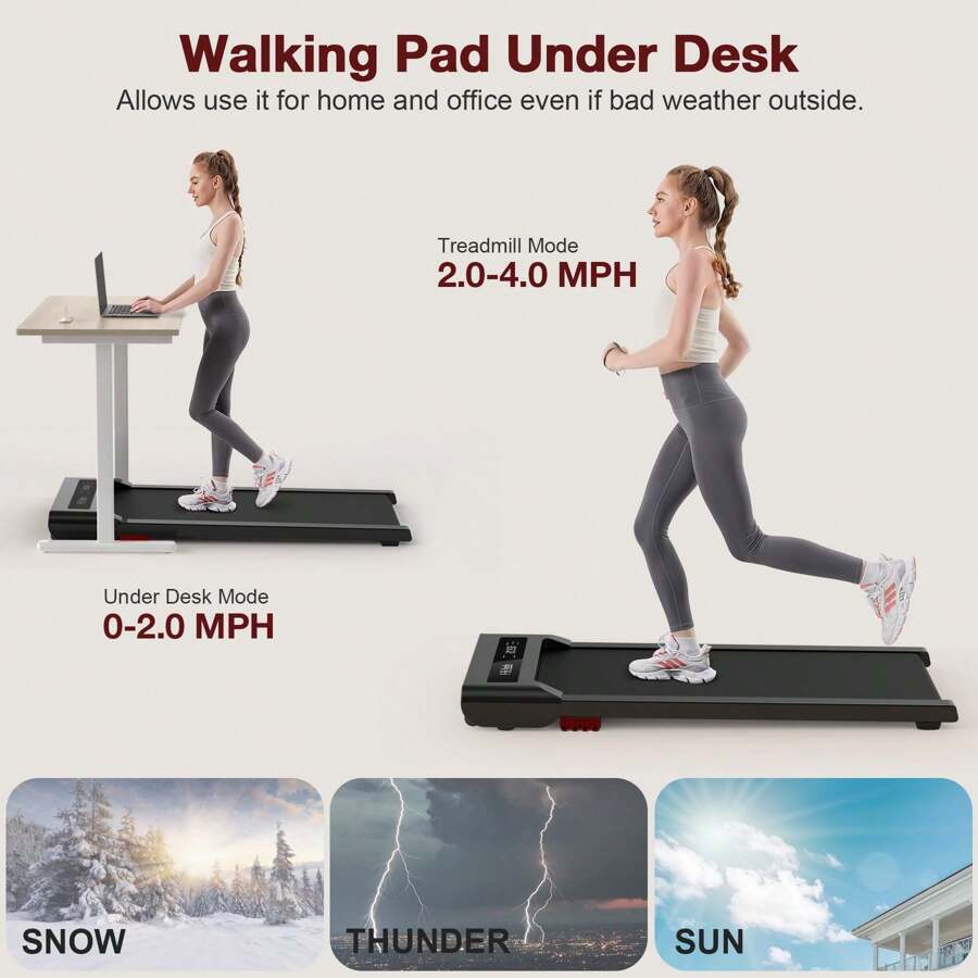 StrideFlex™ Smart LCD Walking Pad Treadmill