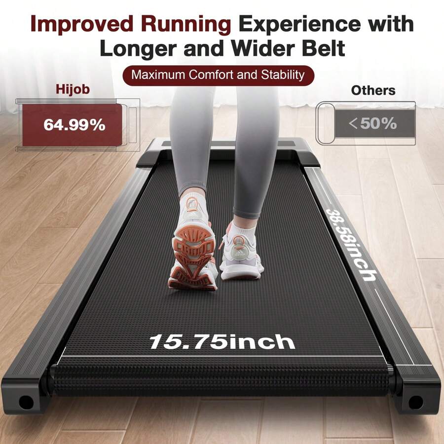 StrideFlex™ Smart LCD Walking Pad Treadmill