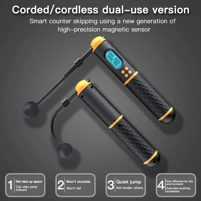 JumpFit™ Cordless Digital Jump Rope